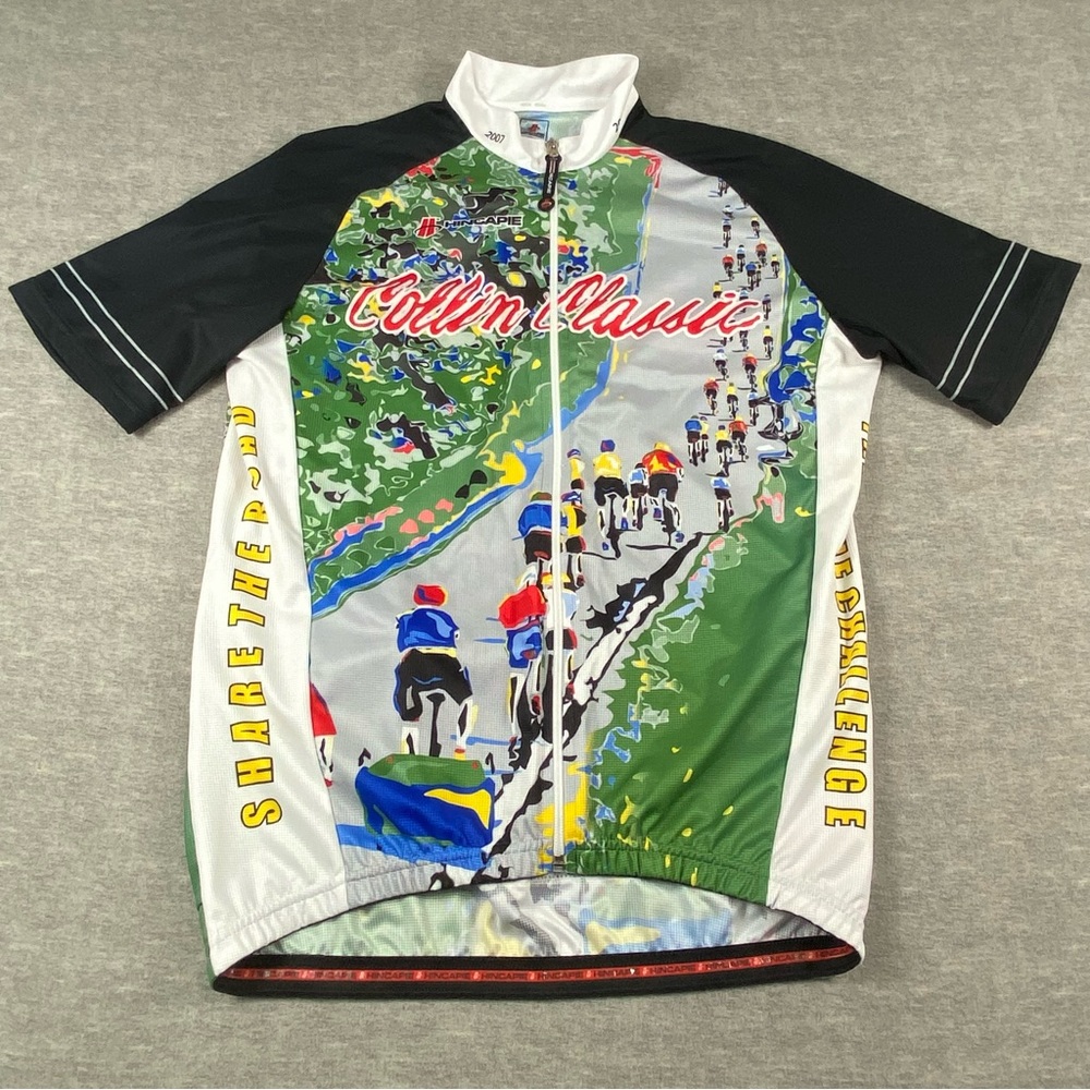 Hincapie Mens 07 Collin Classic‎ Short Sleeve Mock Turtleneck Cycling Jersey 3XL